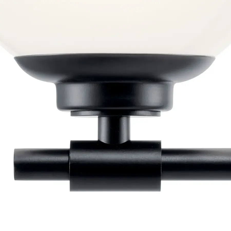 Benno 2-Light Vanity Light in Black - Image 3