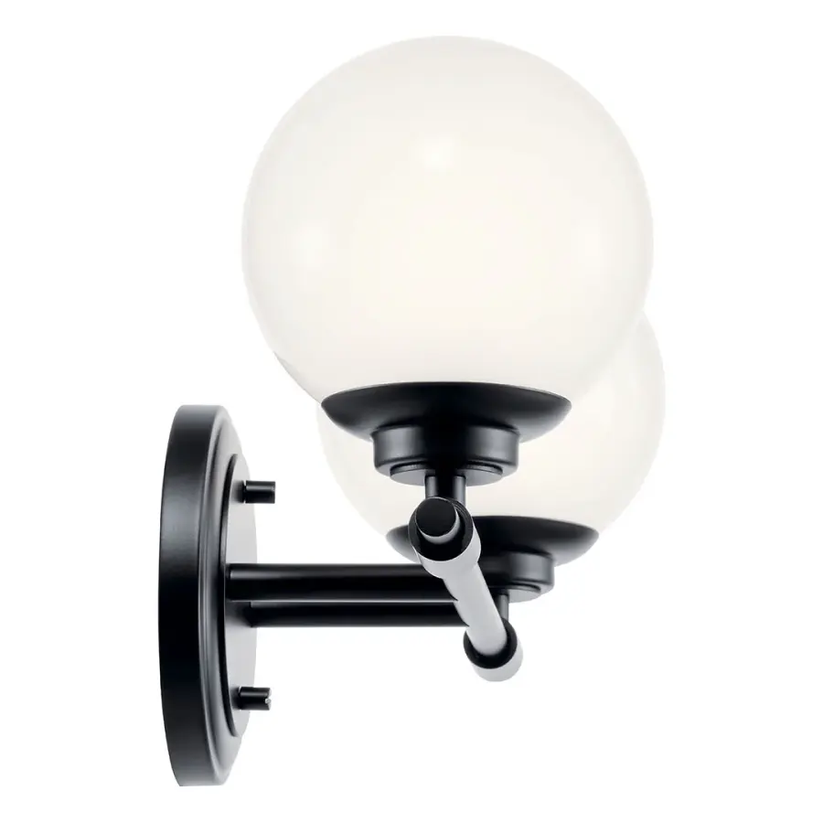 Benno 2-Light Vanity Light in Black - Image 5