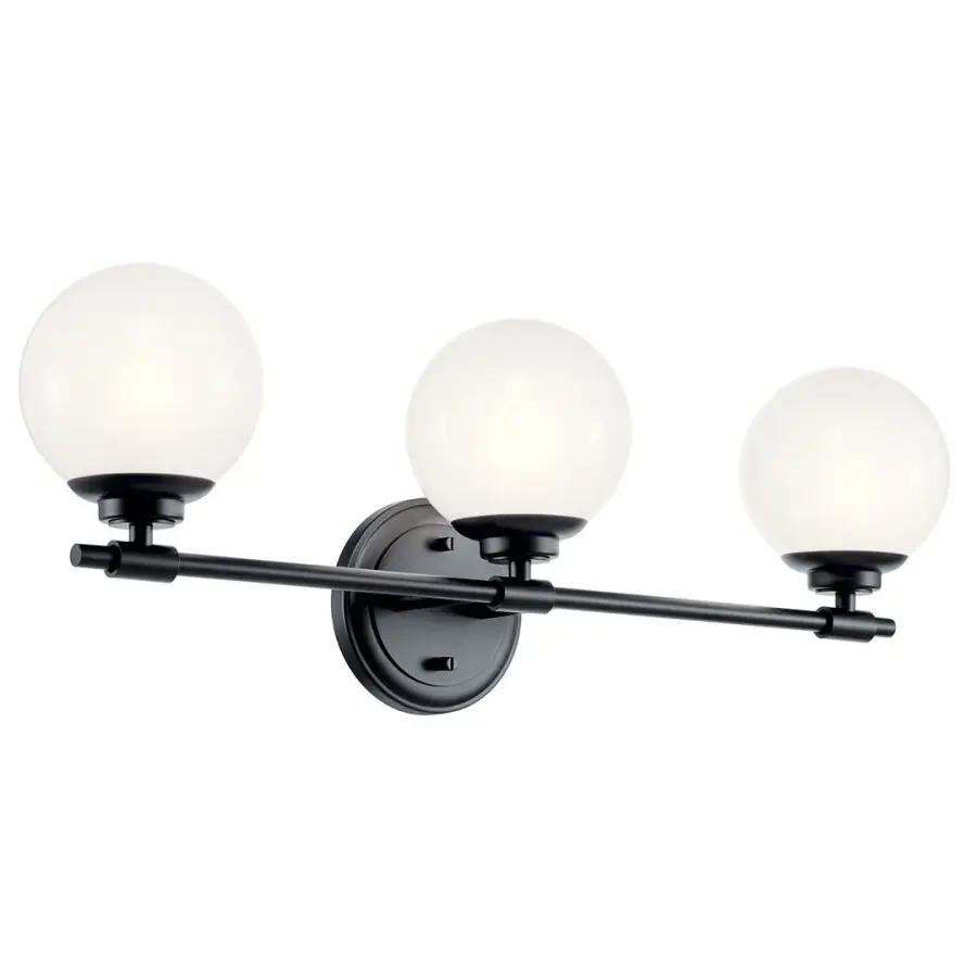 Benno 3-Light Vanity Light in Black - Image 1