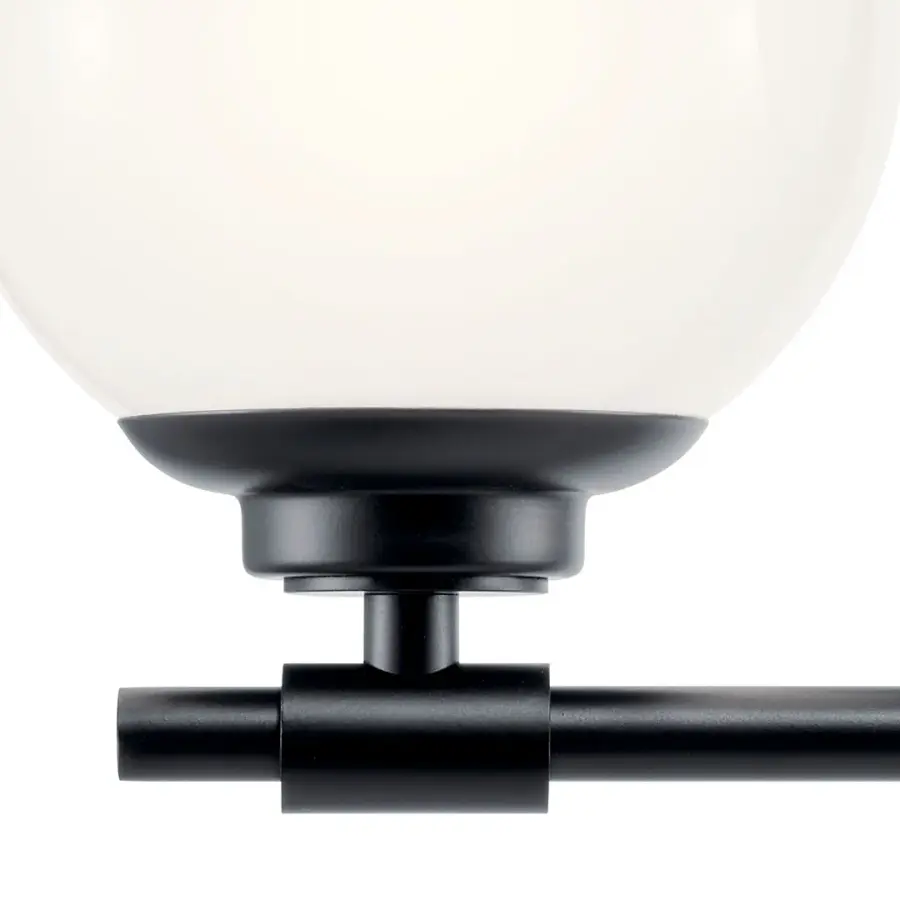 Benno 3-Light Vanity Light in Black - Image 3
