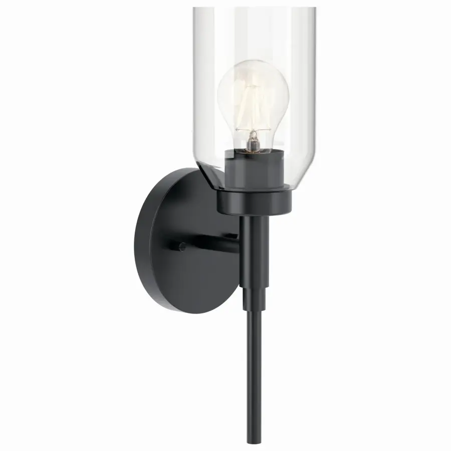 Madden One Light Wall Sconce in Black