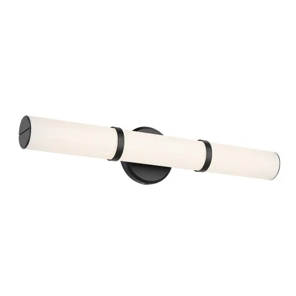 The Rosh vanity light combines contemporary design with practical functionality, featuring integrated LED technology and selectable color temperature. Its ADA-compliant design and damp location rating make it ideal for bathrooms.