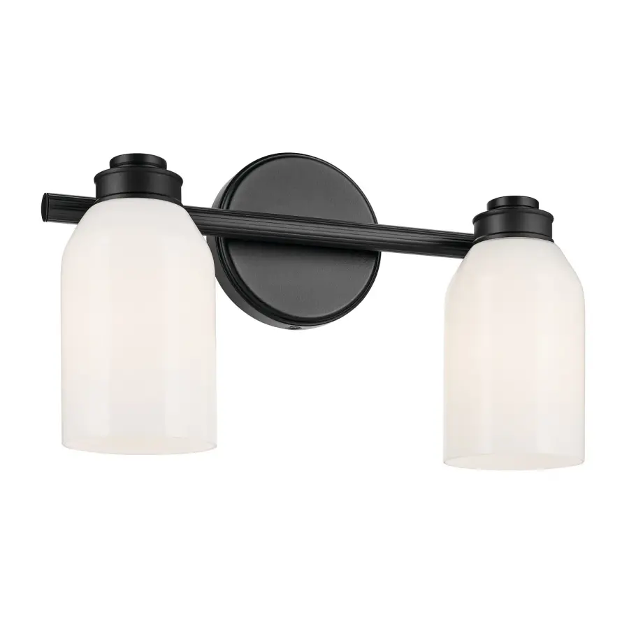Shae Two Light Bath Vanity in Black