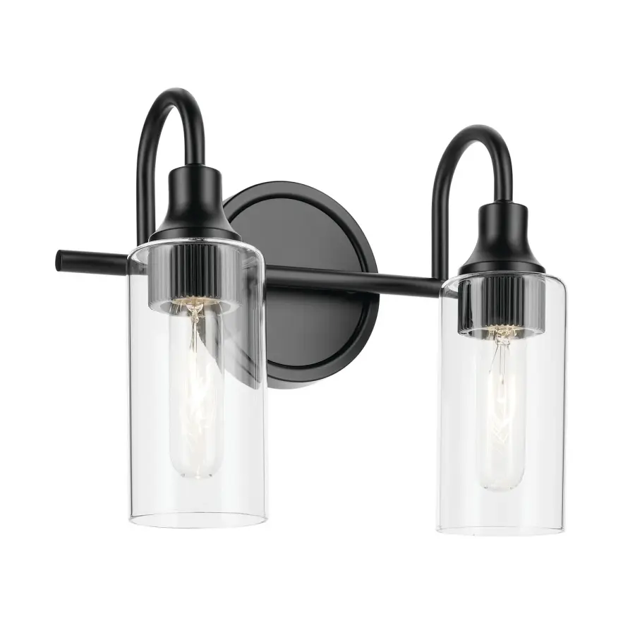 Kavi Two Light Bath Vanity in Black