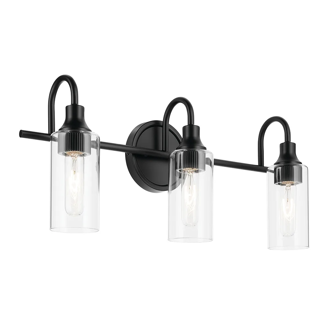 Kavi 3-Light Vanity Light in Black