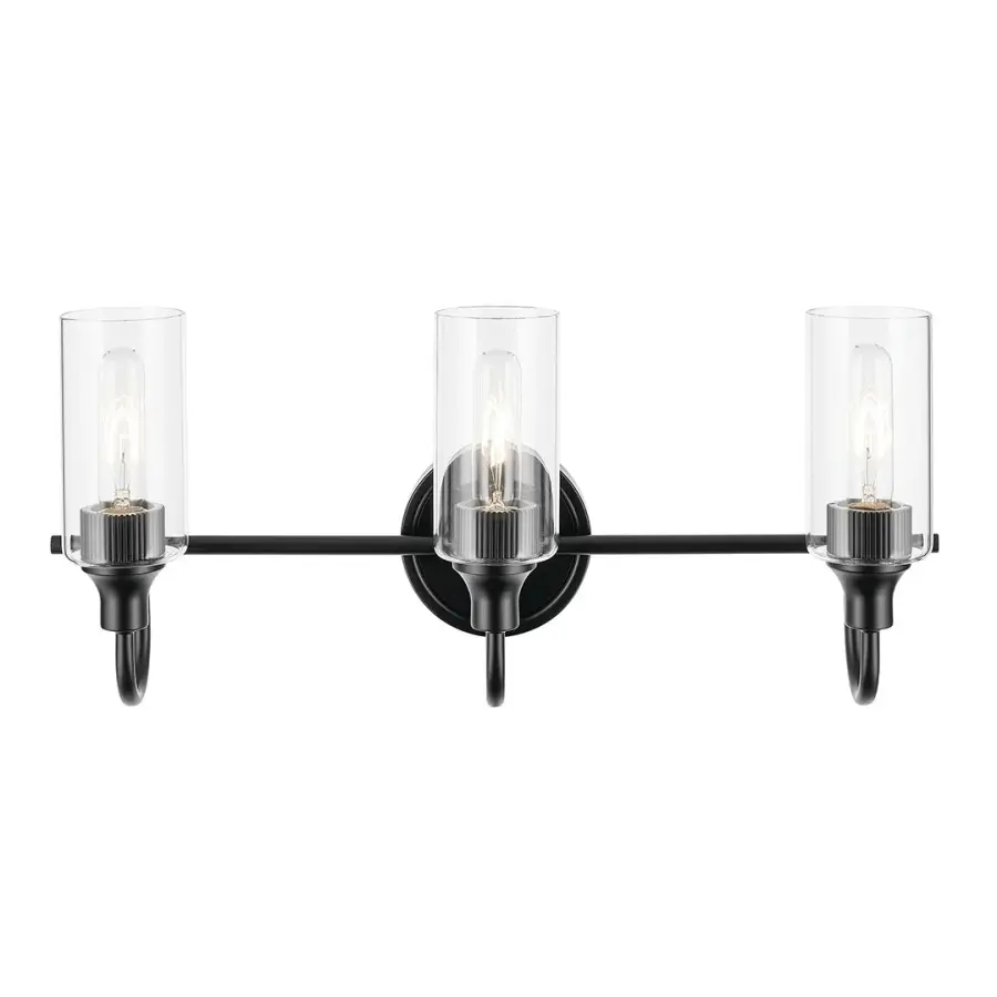 Kavi 3-Light Vanity Light in Black - Image 2