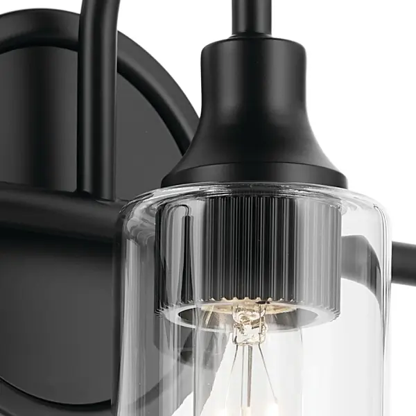 Kavi 3-Light Vanity Light in Black - Image 3