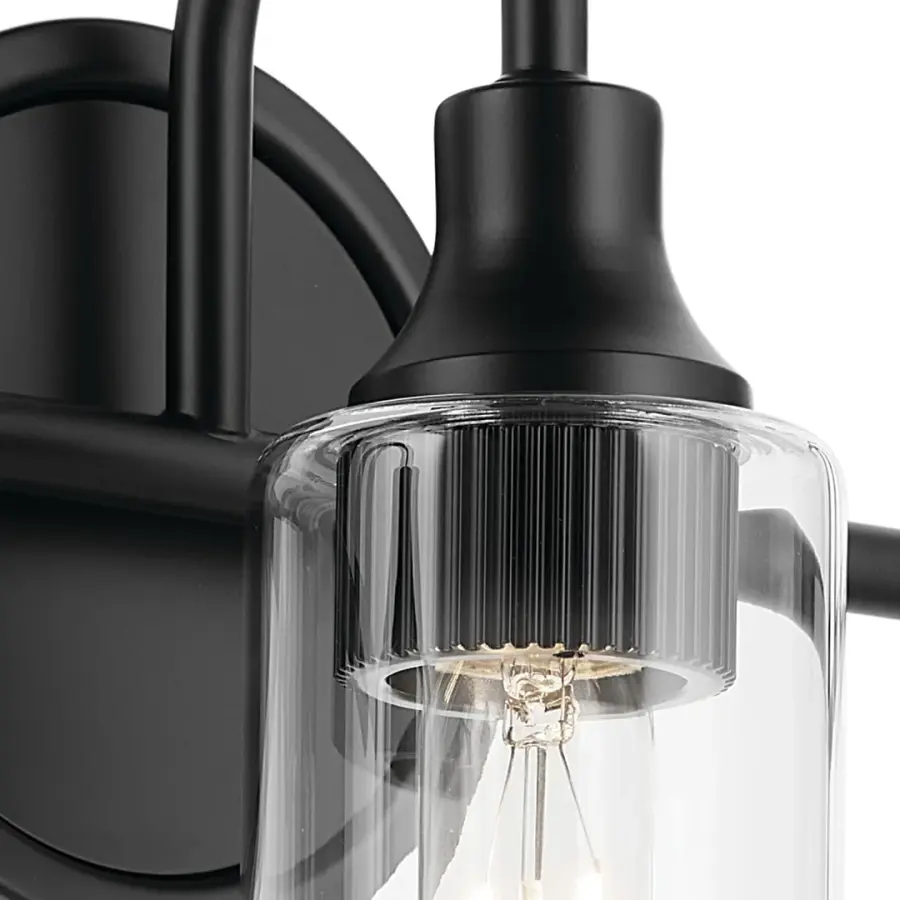 Kavi 3-Light Vanity Light in Black - Image 3