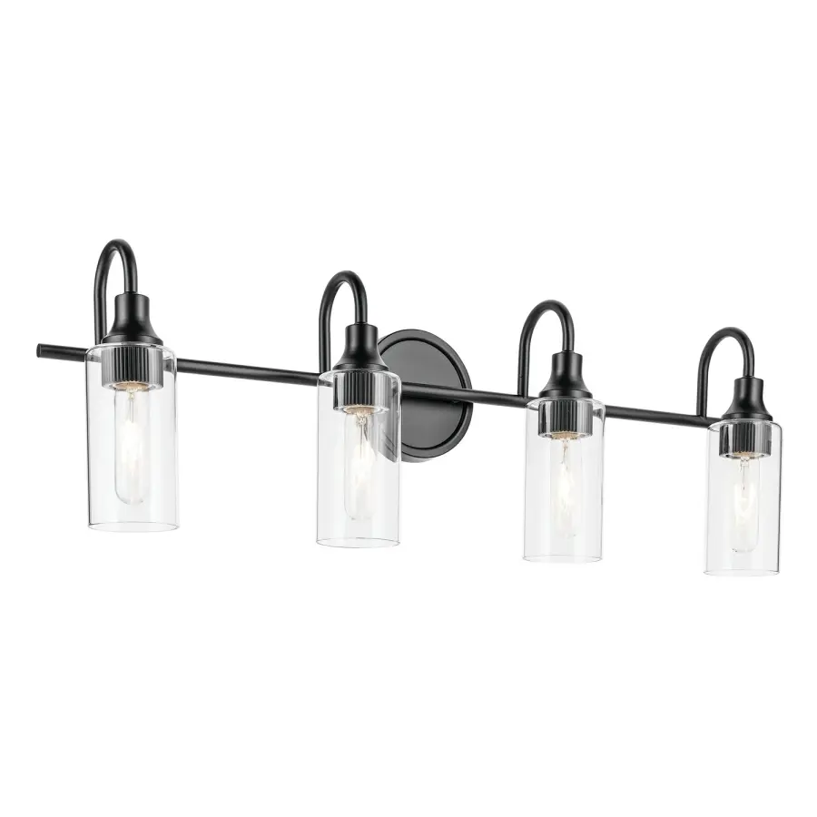 Kavi 4-Light Vanity Light in Black