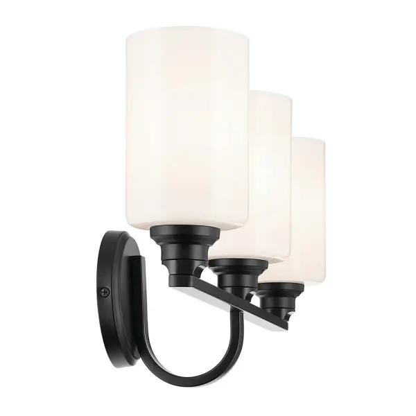 Gioe 3-Light Vanity Light in Black - Image 4