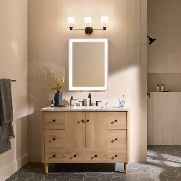 Gioe 3-Light Vanity Light in Black - Image 7