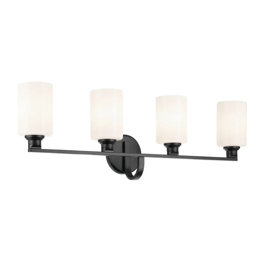 Gioe 4-Light Vanity Light in Black