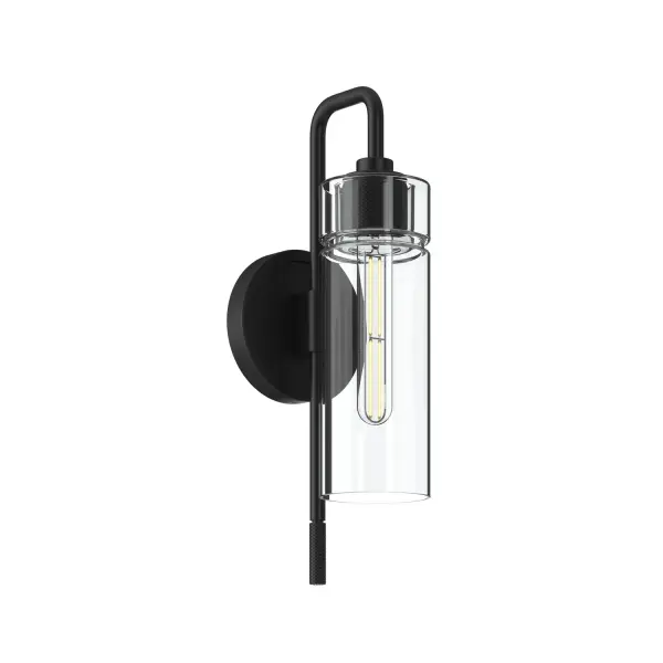 Niccol One Light Wall Sconce in Black