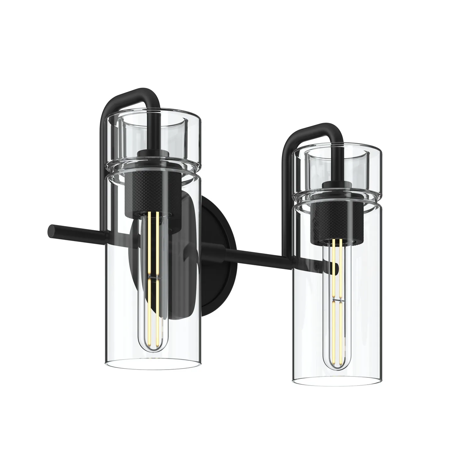 Niccol Two Light Bath Vanity in Black