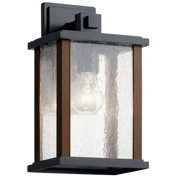 Marimount One Light Outdoor Wall Mount in Black