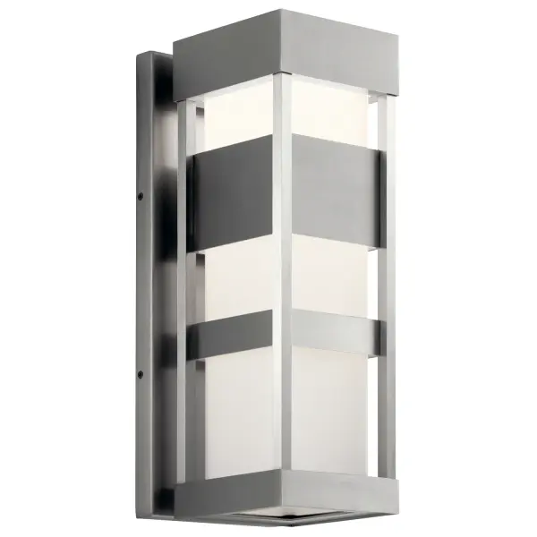 Ryler LED Outdoor Wall Mount in Brushed Aluminum
