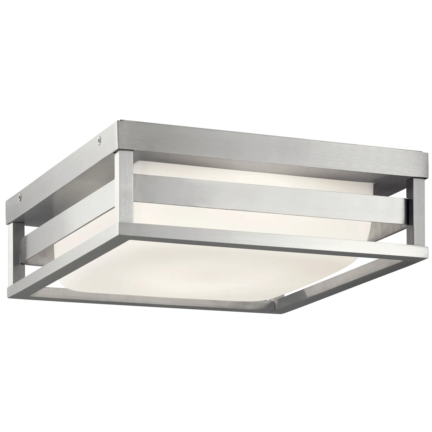 Ryler LED Outdoor Ceiling Mount in Brushed Aluminum