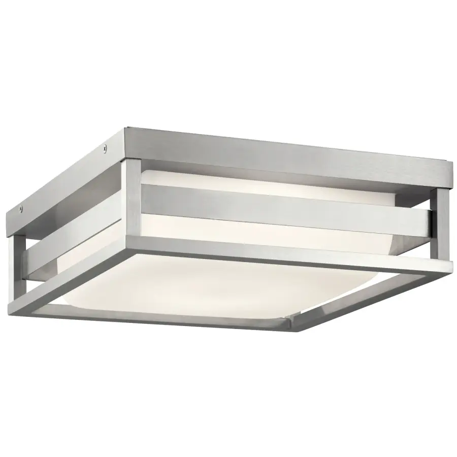 Ryler LED Outdoor Ceiling Mount in Brushed Aluminum