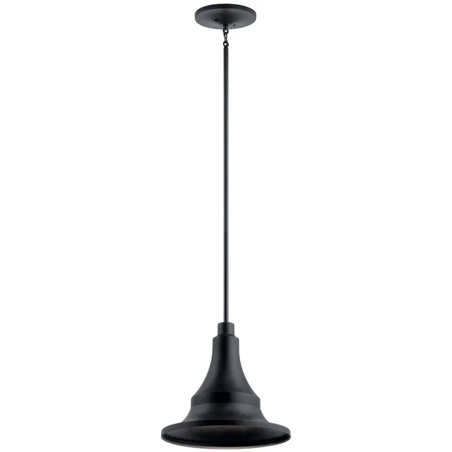 Hampshire Outdoor Pendant in Textured Black