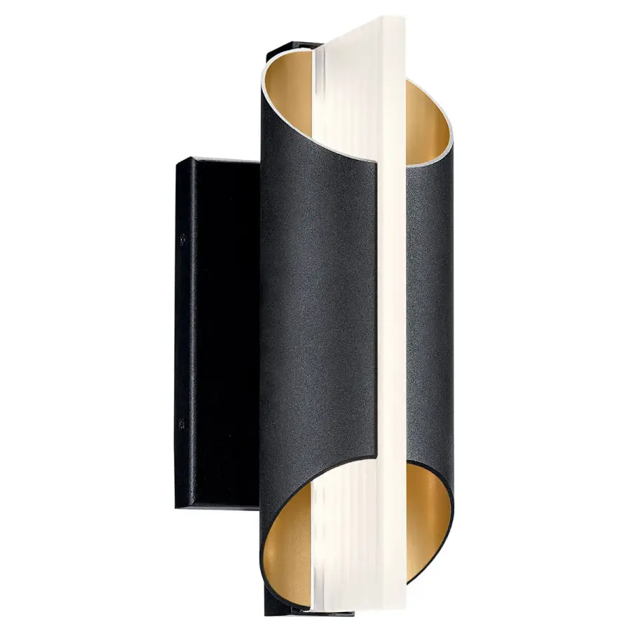 Sleek Contemporary Outdoor Wall Light with Integrated LED - Image 1