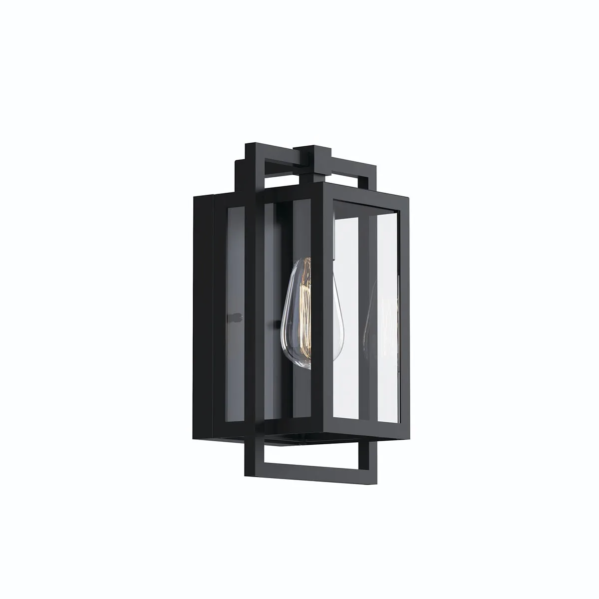 Goson One Light Outdoor Wall Mount in Black