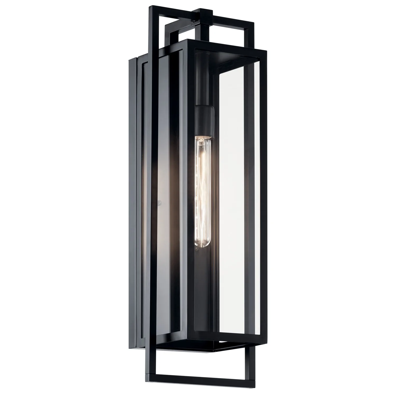 Goson One Light Outdoor Wall Mount in Black