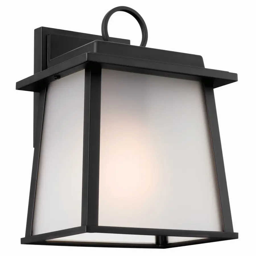 Noward One Light Outdoor Wall Mount in Black