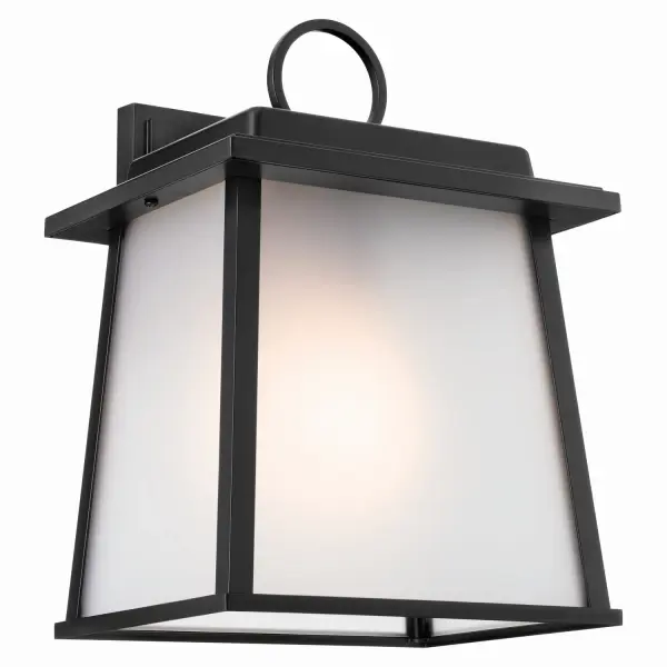 Noward One Light Outdoor Wall Mount in Black