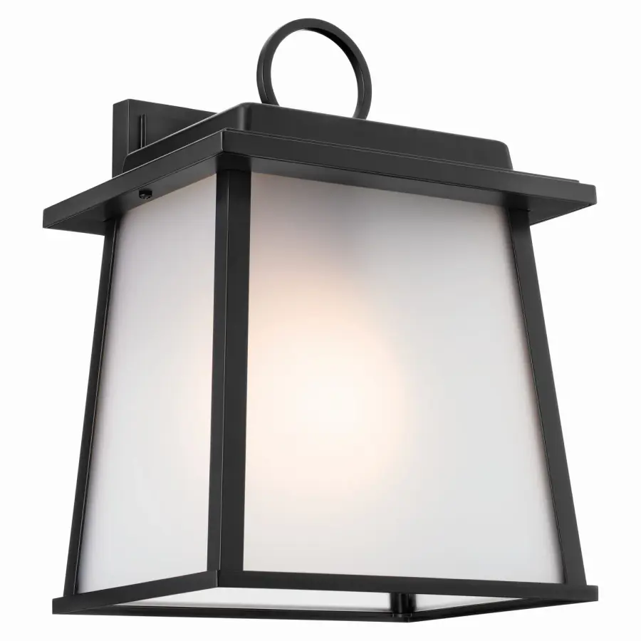 Noward One Light Outdoor Wall Mount in Black