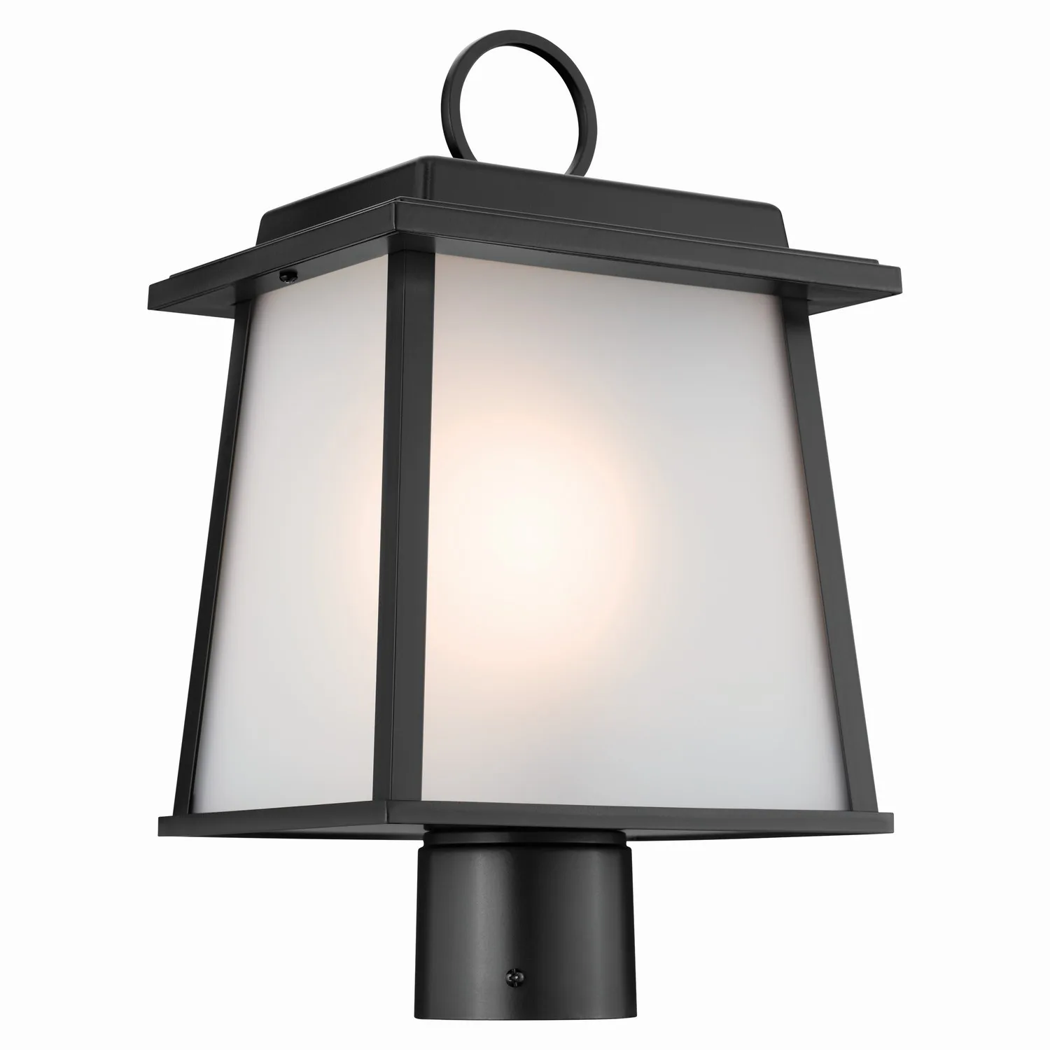 Noward One Light Outdoor Post Mount in Black