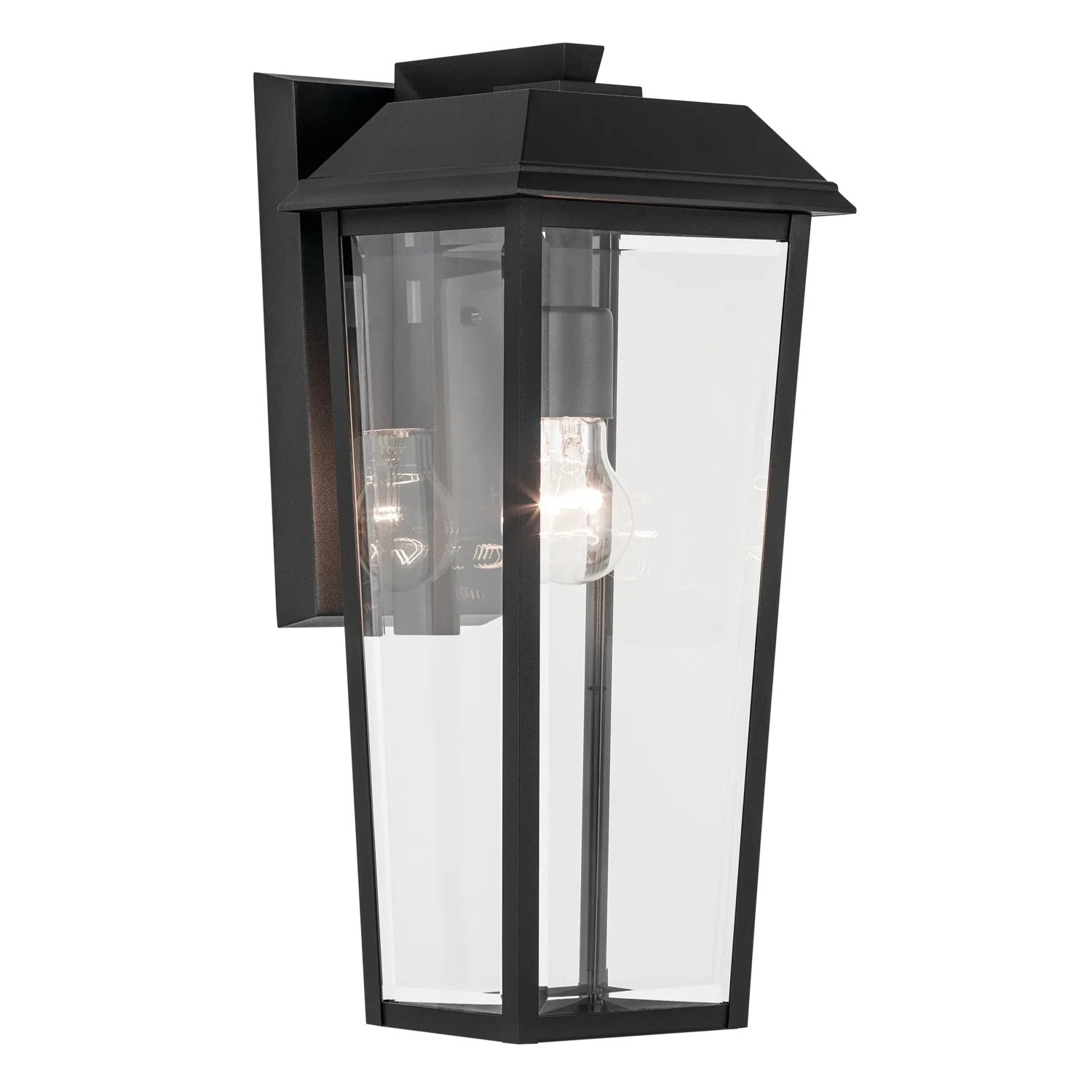 Mathus One Light Outdoor Wall Mount in Textured Black