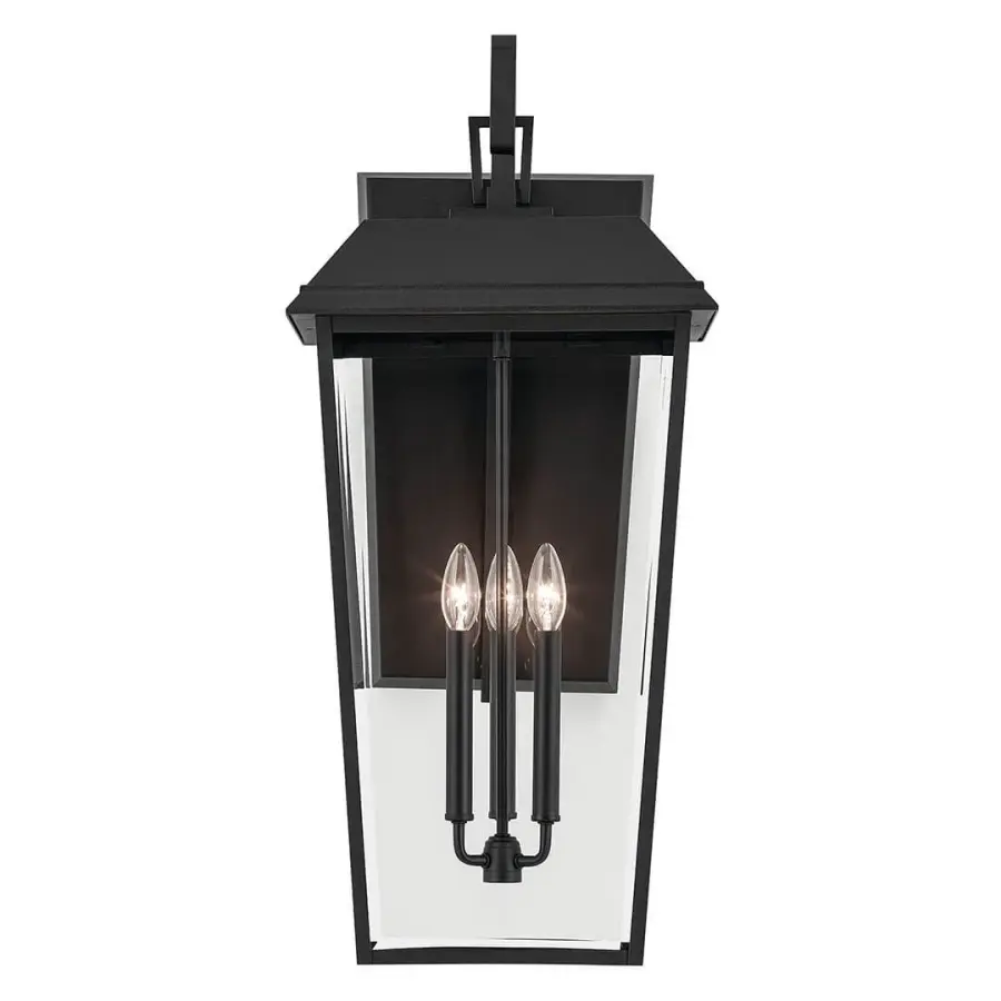 Elegant Traditional Outdoor Lighting with Beveled Glass Detail - Image 2