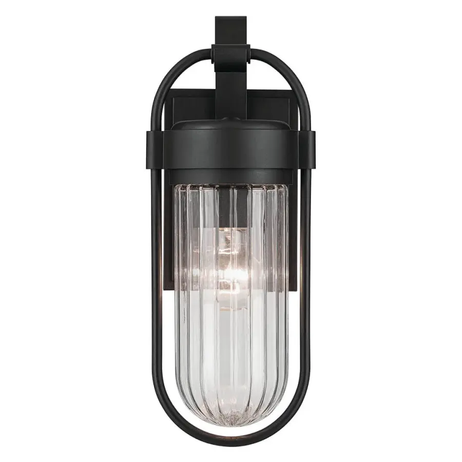 Modern Outdoor Wall Light with Industrial Edge and Weather Protection - Image 2