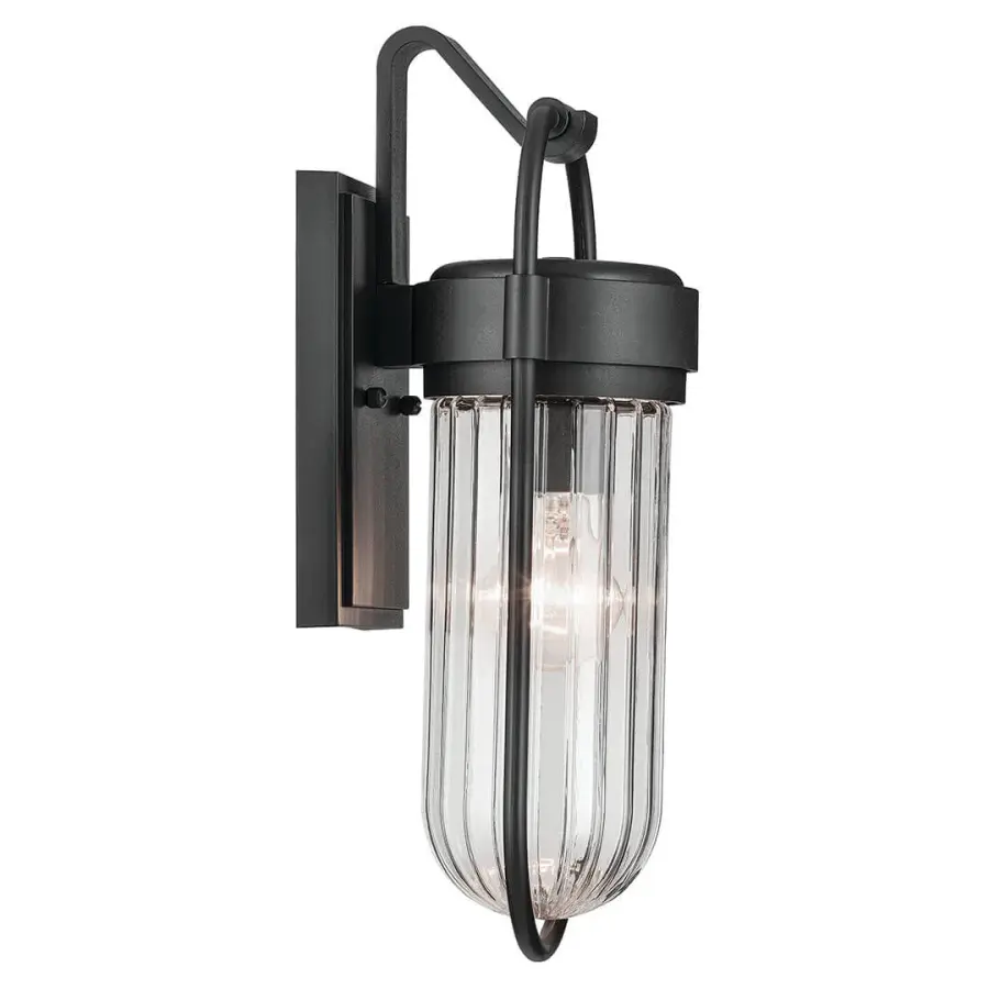 Modern Outdoor Wall Light with Industrial Edge and Weather Protection - Image 4