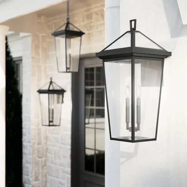 Classic European-Inspired Outdoor Wall Sconce with Beveled Glass - Image 6