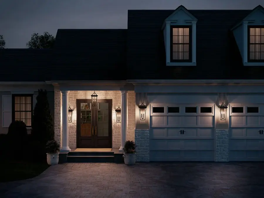 Classic European-Inspired Outdoor Wall Sconce with Beveled Glass - Image 7