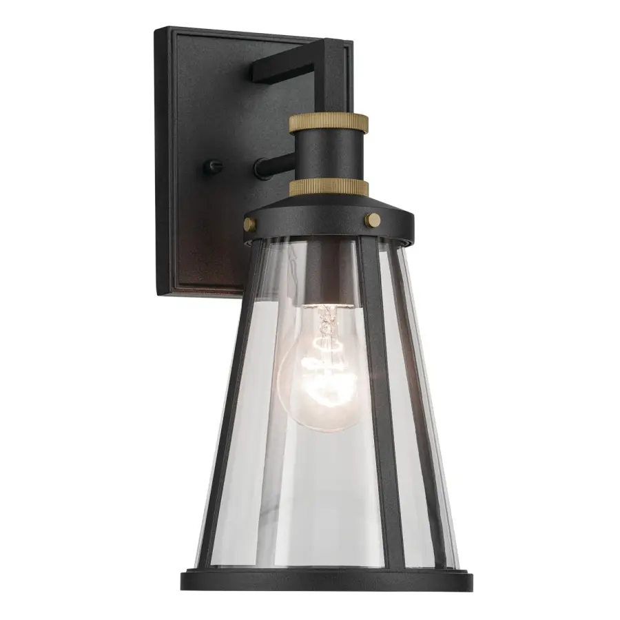 Talman Outdoor Wall Light in Textured Black
