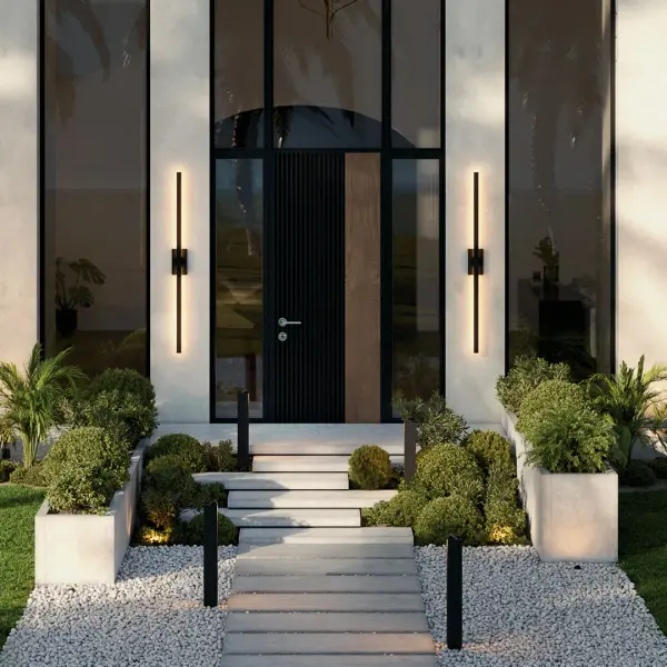 Nocar 60" Outdoor Wall Light in Textured Black - Image 7
