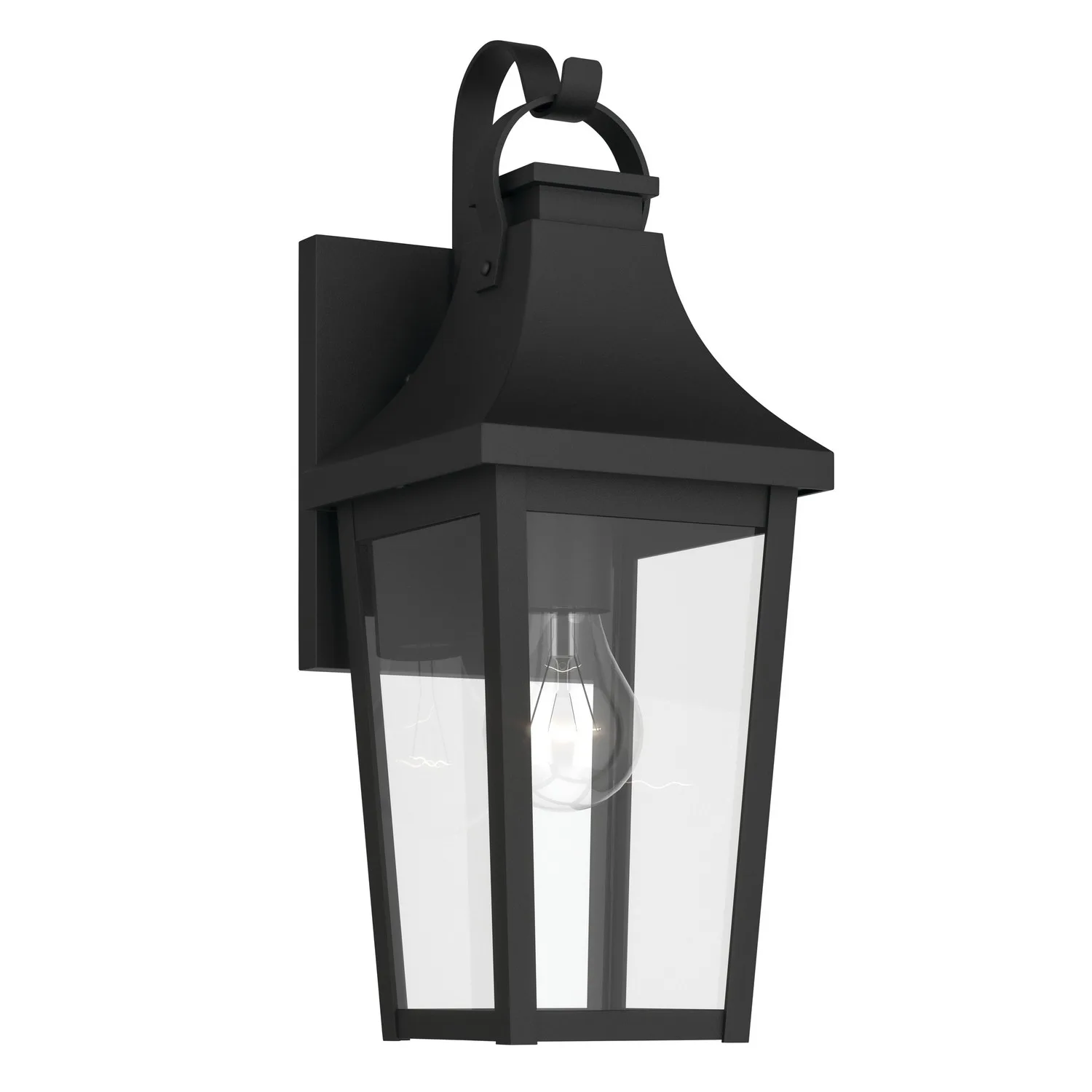 Cleary One Light Outdoor Wall Mount in Textured Black