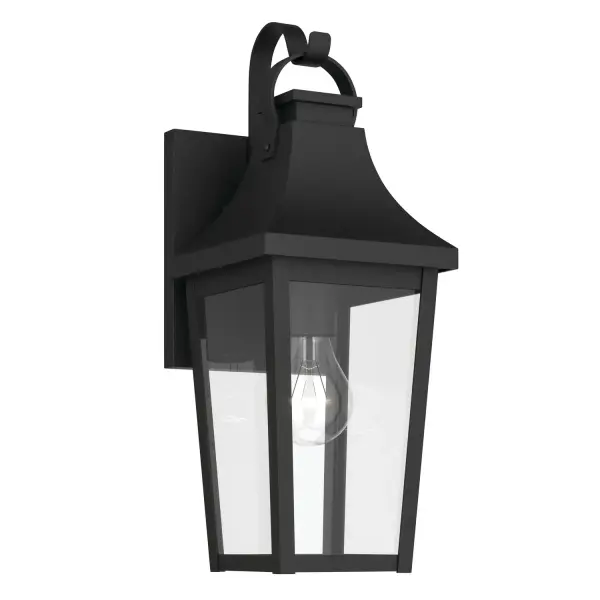Cleary One Light Outdoor Wall Mount in Textured Black