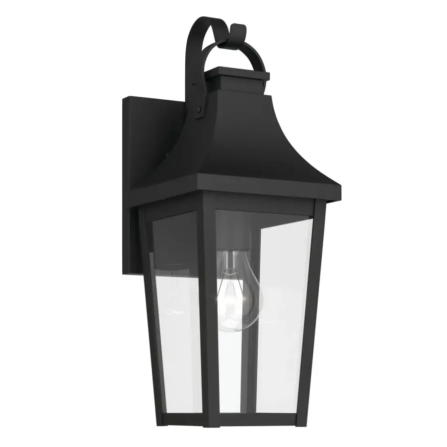 Cleary One Light Outdoor Wall Mount in Textured Black