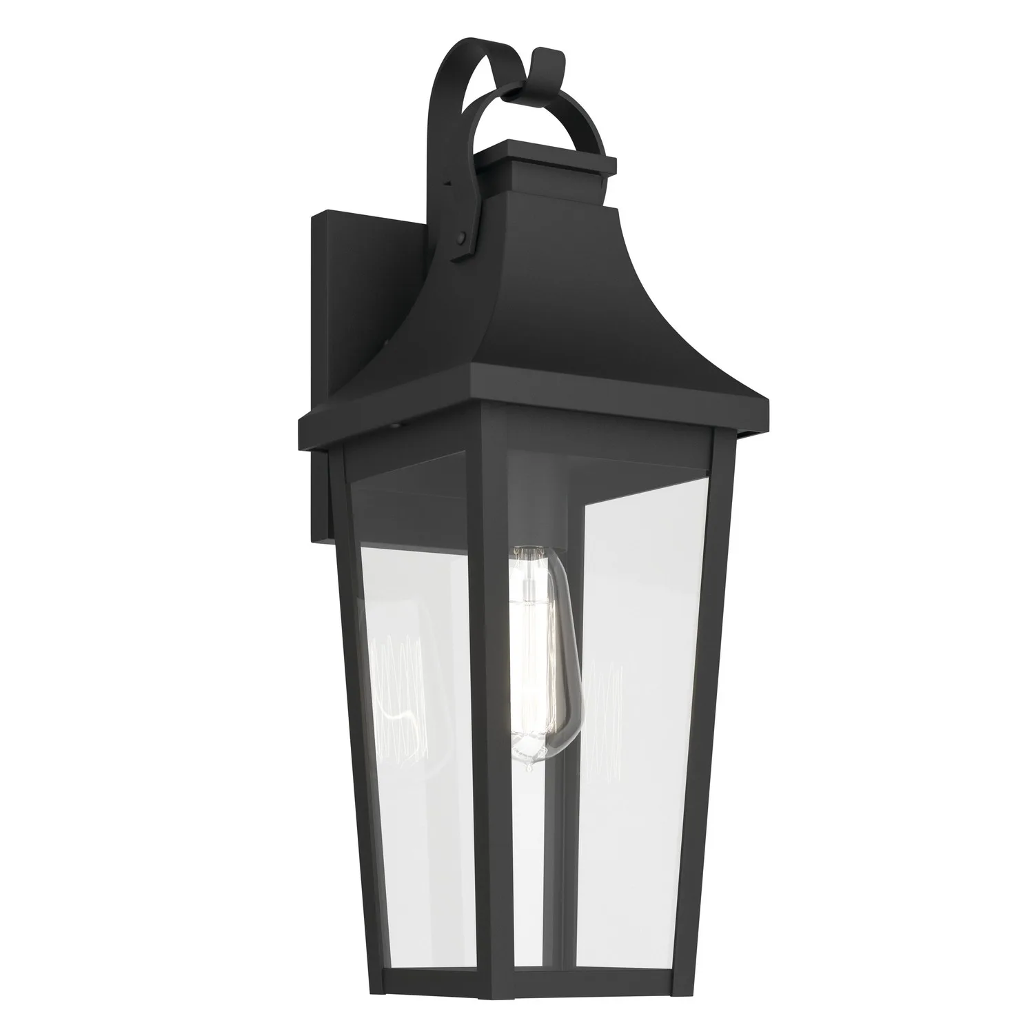 Cleary One Light Outdoor Wall Mount in Textured Black