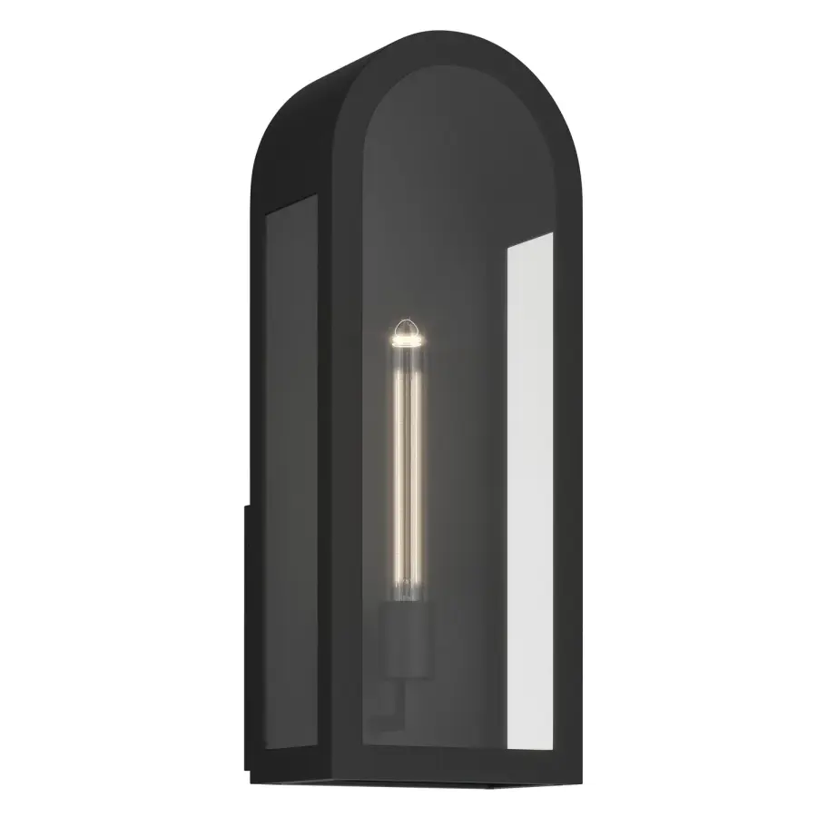 Marea One Light Outdoor Wall Mount in Textured Black