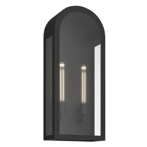 Marea Two Light Outdoor Wall Mount in Textured Black