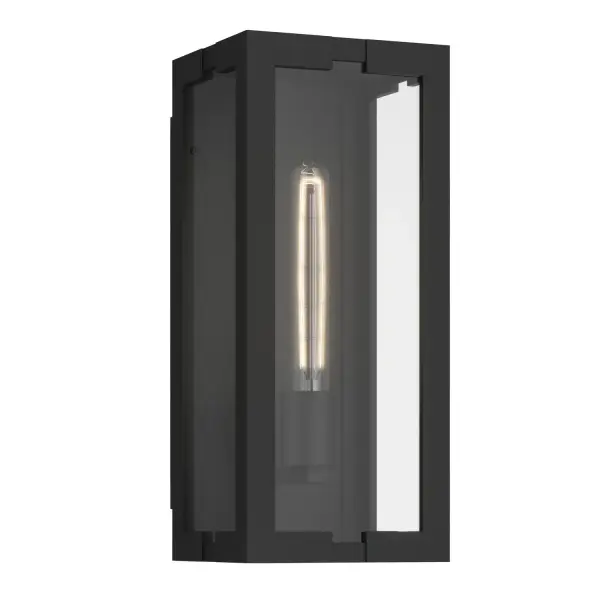 Calen One Light Outdoor Wall Mount in Textured Black