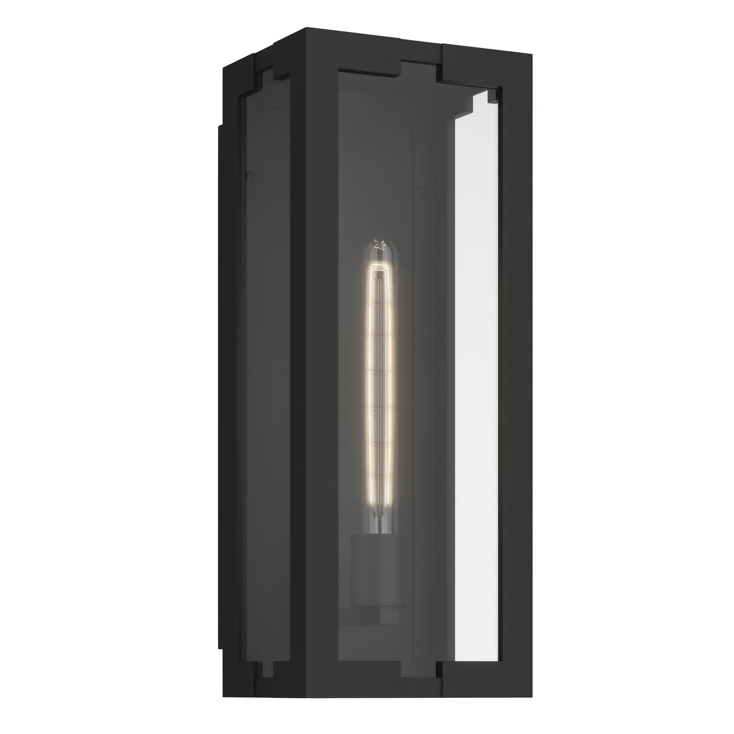 Calen Outdoor Wall Sconce in Textured Black