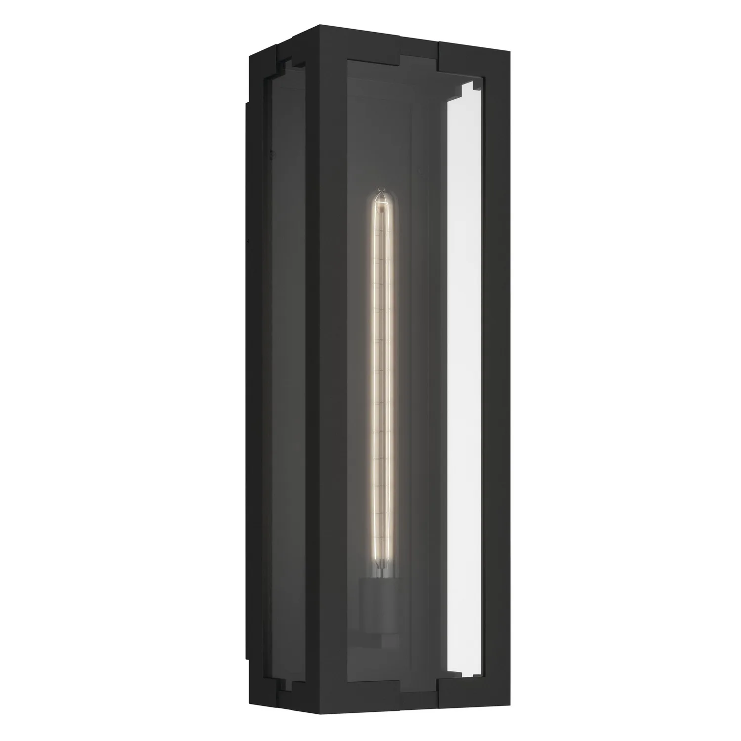 Calen Outdoor Wall Sconce in Textured Black