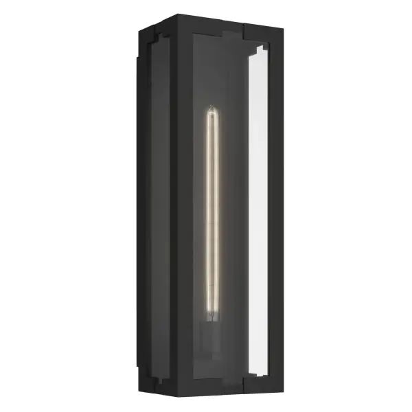Calen Outdoor Wall Sconce in Textured Black