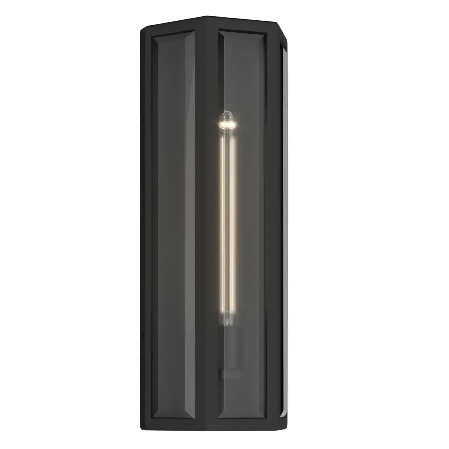 Berens One Light Outdoor Wall Mount in Textured Black