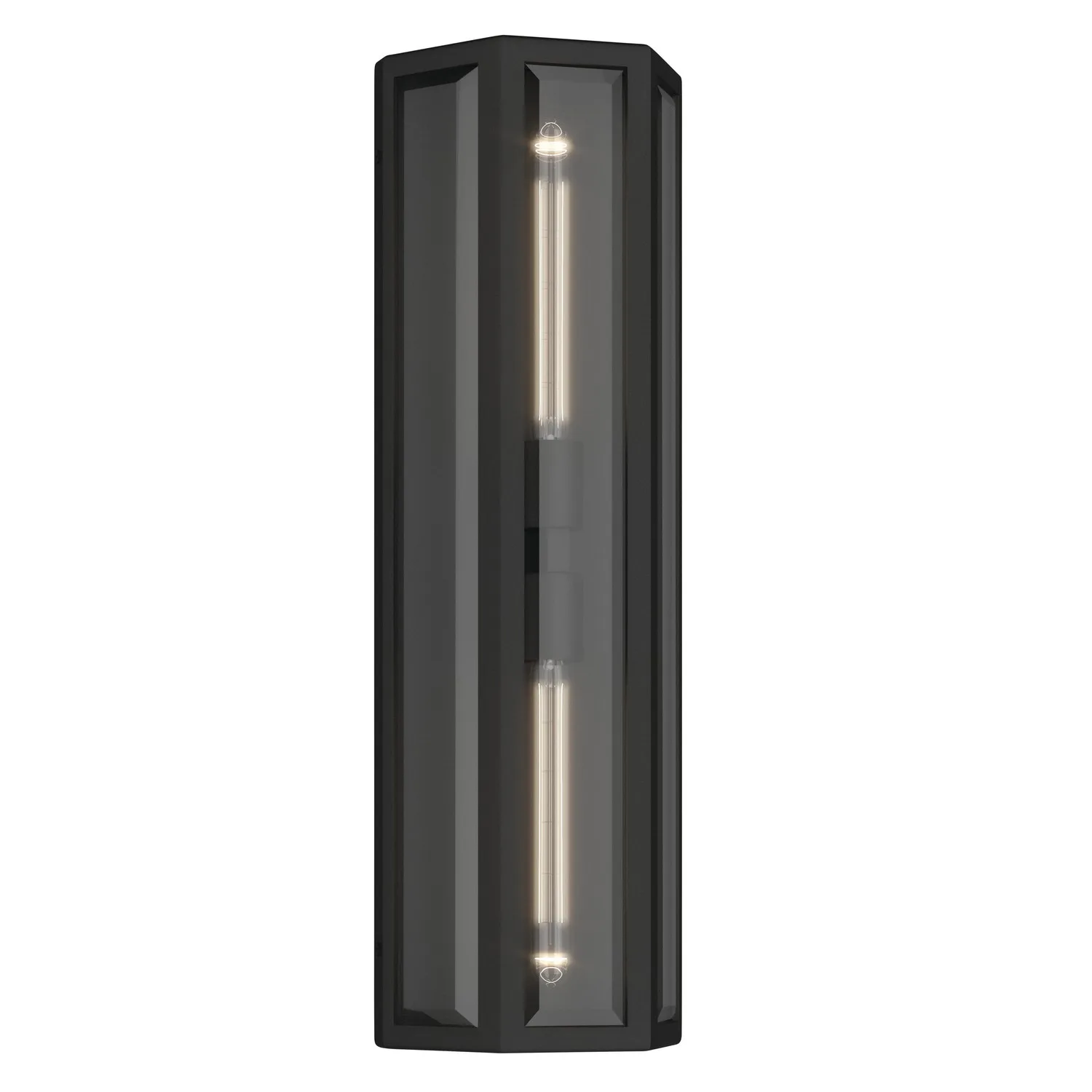Berens Two Light Outdoor Wall Mount in Textured Black